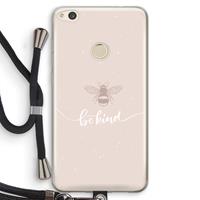 CaseCompany Be(e) kind: Huawei Ascend P8 Lite (2017) Transparant Hoesje met koord