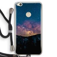 CaseCompany Travel to space: Huawei Ascend P8 Lite (2017) Transparant Hoesje met koord