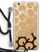 CaseCompany Croissant: Huawei Ascend P8 Lite (2017) Transparant Hoesje met koord