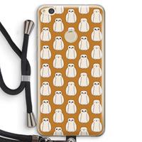 CaseCompany Uilen: Huawei Ascend P8 Lite (2017) Transparant Hoesje met koord