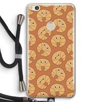 CaseCompany Croissant: Huawei Ascend P8 Lite (2017) Transparant Hoesje met koord