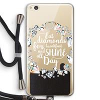 CaseCompany Diamonds: Huawei Ascend P8 Lite (2017) Transparant Hoesje met koord