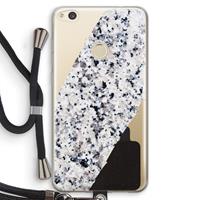 CaseCompany Gespikkelde marmer: Huawei Ascend P8 Lite (2017) Transparant Hoesje met koord