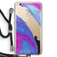 CaseCompany Zweverige regenboog: Huawei Ascend P8 Lite (2017) Transparant Hoesje met koord