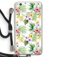 CaseCompany Gele kuif: Huawei Ascend P8 Lite (2017) Transparant Hoesje met koord