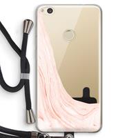 CaseCompany Peach bath: Huawei Ascend P8 Lite (2017) Transparant Hoesje met koord