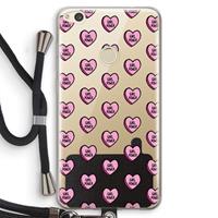 CaseCompany GIRL POWER: Huawei Ascend P8 Lite (2017) Transparant Hoesje met koord