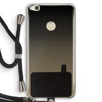 CaseCompany Musketon Halftone: Huawei Ascend P8 Lite (2017) Transparant Hoesje met koord
