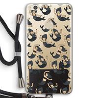 CaseCompany Zeemeermin: Huawei Ascend P8 Lite (2017) Transparant Hoesje met koord