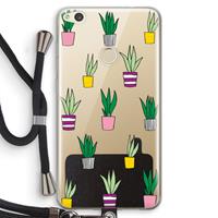 CaseCompany Sanseveria: Huawei Ascend P8 Lite (2017) Transparant Hoesje met koord