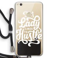 CaseCompany Hustle Lady: Huawei Ascend P8 Lite (2017) Transparant Hoesje met koord
