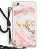 CaseCompany Feminist: Huawei Ascend P8 Lite (2017) Transparant Hoesje met koord