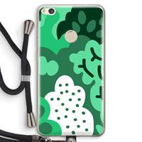 CaseCompany Bushes: Huawei Ascend P8 Lite (2017) Transparant Hoesje met koord