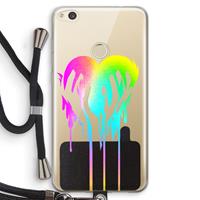 CaseCompany Hold My Heart: Huawei Ascend P8 Lite (2017) Transparant Hoesje met koord