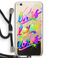 CaseCompany Loves: Huawei Ascend P8 Lite (2017) Transparant Hoesje met koord