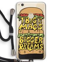 CaseCompany Big Macs Bigger Dreams: Huawei Ascend P8 Lite (2017) Transparant Hoesje met koord