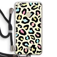 CaseCompany Leopard pattern: Huawei Ascend P8 Lite (2017) Transparant Hoesje met koord