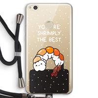 CaseCompany You're Shrimply The Best: Huawei Ascend P8 Lite (2017) Transparant Hoesje met koord