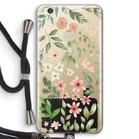 CaseCompany Botanical sweet flower heaven: Huawei Ascend P8 Lite (2017) Transparant Hoesje met koord