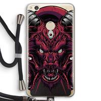 CaseCompany Hell Hound and Serpents: Huawei Ascend P8 Lite (2017) Transparant Hoesje met koord