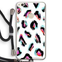CaseCompany Cheetah color: Huawei Ascend P8 Lite (2017) Transparant Hoesje met koord