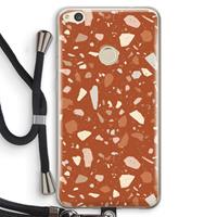 CaseCompany Terrazzo N°22: Huawei Ascend P8 Lite (2017) Transparant Hoesje met koord