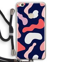 CaseCompany Memphis Shapes Pink: Huawei Ascend P8 Lite (2017) Transparant Hoesje met koord