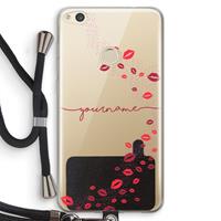 CaseCompany Kusjes: Huawei Ascend P8 Lite (2017) Transparant Hoesje met koord
