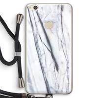 CaseCompany Gestreepte marmer: Huawei Ascend P8 Lite (2017) Transparant Hoesje met koord