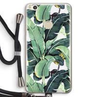 CaseCompany Bananenbladeren: Huawei Ascend P8 Lite (2017) Transparant Hoesje met koord
