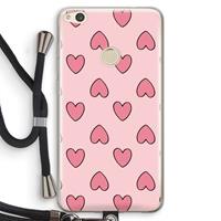 CaseCompany Ondersteboven verliefd: Huawei Ascend P8 Lite (2017) Transparant Hoesje met koord