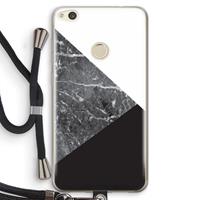 CaseCompany Combinatie marmer: Huawei Ascend P8 Lite (2017) Transparant Hoesje met koord