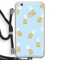 CaseCompany Ananasjes: Huawei Ascend P8 Lite (2017) Transparant Hoesje met koord