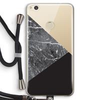 CaseCompany Combinatie marmer: Huawei Ascend P8 Lite (2017) Transparant Hoesje met koord