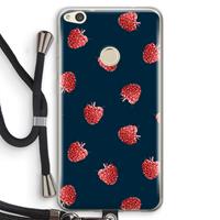 CaseCompany Framboosjes: Huawei Ascend P8 Lite (2017) Transparant Hoesje met koord