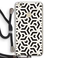 CaseCompany Crazy pattern: Huawei Ascend P8 Lite (2017) Transparant Hoesje met koord