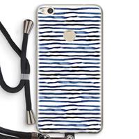CaseCompany Verrassende lijnen: Huawei Ascend P8 Lite (2017) Transparant Hoesje met koord