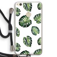CaseCompany Tropische bladeren: Huawei Ascend P8 Lite (2017) Transparant Hoesje met koord