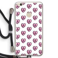 CaseCompany GIRL POWER: Huawei Ascend P8 Lite (2017) Transparant Hoesje met koord