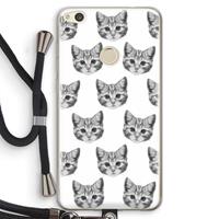 CaseCompany Kitten: Huawei Ascend P8 Lite (2017) Transparant Hoesje met koord