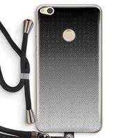 CaseCompany Musketon Halftone: Huawei Ascend P8 Lite (2017) Transparant Hoesje met koord