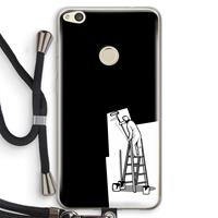 CaseCompany Musketon Painter: Huawei Ascend P8 Lite (2017) Transparant Hoesje met koord