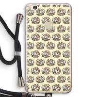 CaseCompany Slapende poes: Huawei Ascend P8 Lite (2017) Transparant Hoesje met koord