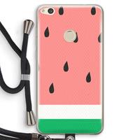 CaseCompany Watermeloen: Huawei Ascend P8 Lite (2017) Transparant Hoesje met koord