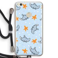CaseCompany Manta: Huawei Ascend P8 Lite (2017) Transparant Hoesje met koord