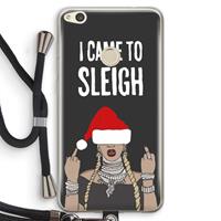 CaseCompany Came To Sleigh: Huawei Ascend P8 Lite (2017) Transparant Hoesje met koord