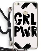 CaseCompany Girl Power #2: Huawei Ascend P8 Lite (2017) Transparant Hoesje met koord