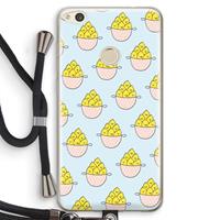 CaseCompany Citroenen: Huawei Ascend P8 Lite (2017) Transparant Hoesje met koord