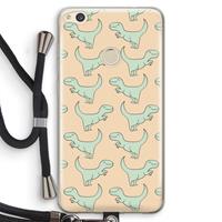 CaseCompany Dinos: Huawei Ascend P8 Lite (2017) Transparant Hoesje met koord