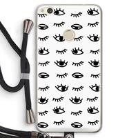 CaseCompany Eye pattern #2: Huawei Ascend P8 Lite (2017) Transparant Hoesje met koord